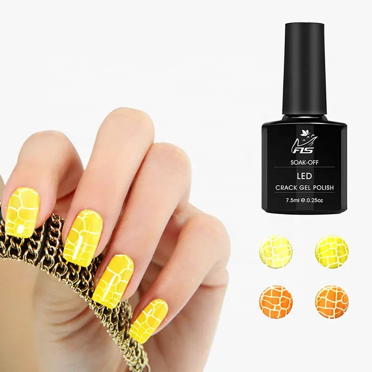 Losweken Milieuvriendelijke Veilig Crackle Kleur Gel Polish Nail Fabriek Verkopen Professionele Kraken Verf Nail Gel Polish