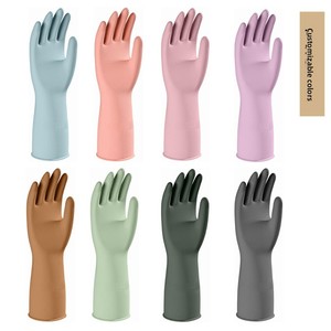Gants de cuisine en caoutchouc pour la vaisselle, durables, en latex épais, imperméables, emballés individuellement pour femmes, vente en gros - Product Image 4