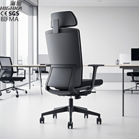 Chaise de bureau ergonomique réglable à dossier haut, confortable et pivotante, pour jeux sur ordinateur