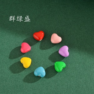 S925 Silver Heart Beaded <b>Necklace</b> Bracelet <b>Candy</b> Color Epoxy Charm Unisex Gift Jewelry - Product Image 4