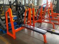 Banc plat multifonctionnel commercial pour musculation et entraînement musculaire