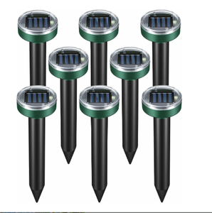 Repelente Ultrasónico de Animales con Energía Solar, Disuasor para Perros, Gatos, Pájaros, <span class=keywords><strong>Ratones</strong></span> y Topos - Product Image 2