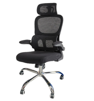Chaise de bureau ergonomique à dossier haut, chaise de bureau en maille avec roulettes, fonction d'inclinaison, chaise pivotante à roulettes pour le bureau à domicile