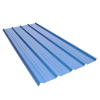 Tôle d'acier galvanisée ondulée bleu océan Ral5015, revêtue de couleur, en acier PPGI pour toiture
