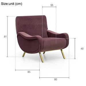 Fauteuil de détente rétro, chaise longue, fauteuil de salon pour villa, hôtel, usage domestique, mobilier moderne simple et luxueux, vente en gros - Product Image 6