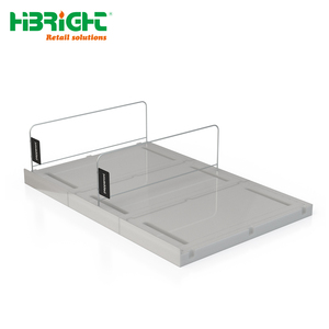 Automatic Gravity <b>Shelf</b> Pusher System Heavy Duty Roller Glide Track for Frozen Pizza and <b>Boxed</b> Food Display - Product Image 3