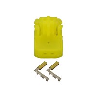 2 broches jaune trou de prise airbag airbag deux connecteur d'accouplement avec bornes DJ7027Y-0.6-21 2 P