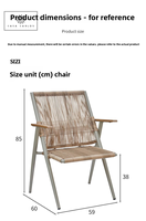 Table basse d'extérieur compacte en alliage d'aluminium pour balcon, idéale pour l'aménagement des espaces de loisirs dans la maison, la chambre, l'appartement, la cour ou la terrasse