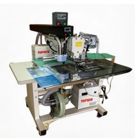 Machine à coudre industrielle multifonctionnelle pour la pose de poches, d'étiquettes et de velcro sur les jeans, modèle TS-3020-LS