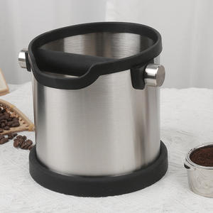 Contenedor de Posos de Acero Inoxidable con Diseño Compacto, Antideslizante, para Baristas, Limpieza Rápida, Ecológico, Duradero y Portátil - Product Image 3
