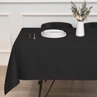 Nappe anti-taches, anti-plis, lavable, en tissu polyester, pour la décoration de table à manger, ensemble de table, buffet, camping