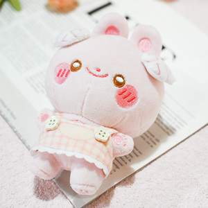 Custom Plush Keychain Kawaii Bunny Plush Keyring Charm <strong>Bag</strong> Ornament for Ladies Mini Size Handmade Rabbit Soft Toy - Product Image 5