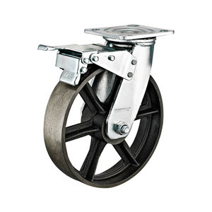 4 "5" 6 "8" <span class=keywords><strong>Heavy</strong></span> <span class=keywords><strong>Duty</strong></span> Industrial Rodízios De Ferro Fundido para Fábrica Trolley FERRO RODA Resistente Ao Calor Roda De Rodízio De Alta Temperatura - Product Image 4