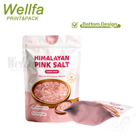 Sachet Doypack refermable à fermeture éclair en PE blanc de qualité alimentaire, haute barrière, pour épices, assaisonnements et sel de cuisine, 500g 1kg