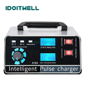Chargeur de batterie universel intelligent rapide 12V 24V 30A pour batteries lithium-ion et plomb-acide, avec réparation par impulsions pour camions et voitures - Product Image 3