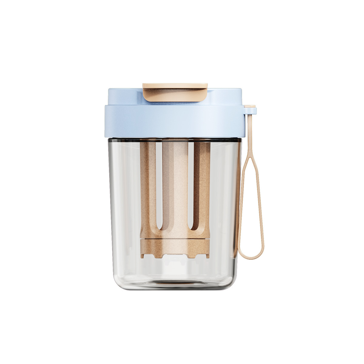 Double-drink cold brew cup [Small blue - with filter]
