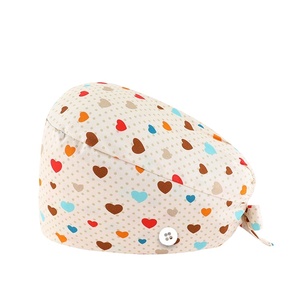 Cappelli Chirurgici Stampati in Raso Foderato alla Moda, Berretti Medici Traspiranti per Infermieri, Uomini e Donne, Uniformi Ospedaliere - Product Image 1