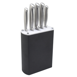 Morden Ensemble De Couteau De Cuisine en acier Inoxydable 5 pièces couteau avec <span class=keywords><strong>porte</strong></span>-bloc et <span class=keywords><strong>porte</strong></span>-couteau - Product Image 1