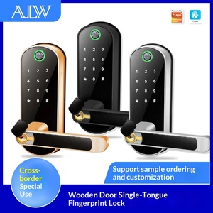 Serrure intelligente WiFi à empreinte digitale pour porte intérieure en bois, à ouverture par combinaison, pour l'hôtellerie, pour le commerce transfrontalier - Product Image 2