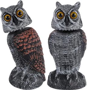 360 graden draaibare kop plastic tuin vogelschrikken dierenafschrikmiddel beweegbare vogelschrikken kraai simulatie uil - Product Image 2