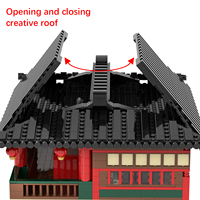 MOC1039 Anime Flower Street Ghost Slayer 2720Pcs Briques Style City House Castle Action Model Set DIY Building Blocks Kids Toys