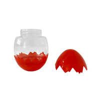Capsules de machine distributrice en plastique transparent en forme d'œuf surprise, boîtes cadeaux pour enfants, idéales pour les fêtes de Pâques et les événements.