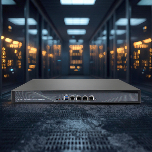 New Design Fanless Firewall Appliance with J1800 J1900 N2840 CPU 4 Intel NICs PfSense OPNsense OS for Network Security