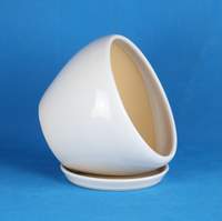Vente en gros de pots de plantes décoratifs d'intérieur personnalisés, pas chers, empilables, de grande taille, colorés, avec soucoupe