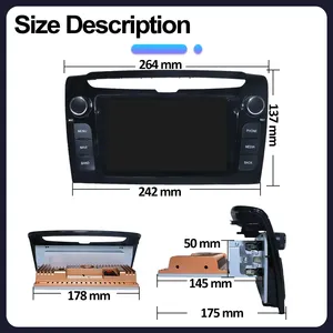 Autoradio Android per Lancia <span class=keywords><strong>Ypsilon</strong></span> 2011-2016, Multimedia 7 Pollici, Carplay Wireless, Stereo 1Din, Unità di Navigazione Intelligente - Product Image 6