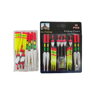 Ensemble de flotteurs de pêche 15pc bouée verticale professionnelle avec bâton lumineux multifonction leurre flotteur matériel de pêche pour la pêche à la carpe Pesca - Product Image 1