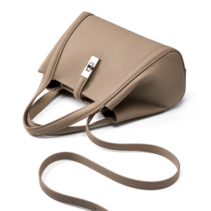 Sac Seau <span class=keywords><strong>Cuir</strong></span> Véritable Femme Quiet Luxury Structuré <span class=keywords><strong>Cuir</strong></span> Pleine Fleur Sac à Main Créateur Usine Grossiste Sac à main pour femme - Product Image 4