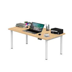 Electric Adjustable Height Sit To Stand Up Computer Table High Load Capacity 4 Leg Lift Desk Ergonomic Lifting Standing Desk