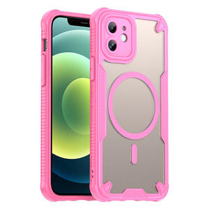 Nouvelle coque de protection transparente antichoc pour <span class=keywords><strong>iPhone</strong></span> <span class=keywords><strong>11</strong></span> 12 13 14 15 & 16, coque magnétique pour téléphone portable, poignée de téléphone incluse, matériau PC+TPU - Product Image 6