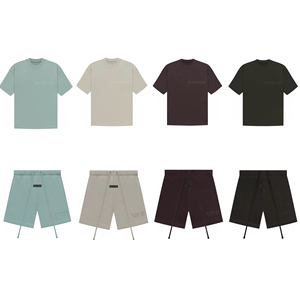 Set Estivi Casual in Cotone di Alta Qualità, Vestibilità Comoda, Maniche Corte, per Uomo <span class=keywords><strong>e</strong></span> Donna, Vendita all'Ingrosso - Product Image 1