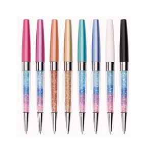 Promozionale Mulit-colori cristallo rotto diamante ruotare penna a sfera in metallo con Logo personalizzato stampato per i regali - Product Image 2