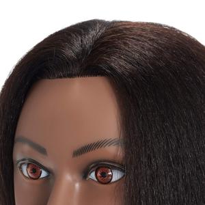 Tête de Mannequin d'Entraînement en Cheveux Naturels pour Salon de Coiffure – Modèle de Pratique pour Coiffure, Coupe, Coloration et Permanente - Product Image 4