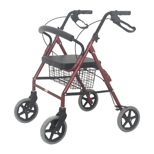 Deambulatore Rollator 3 in 1 e Sedia da Trasporto Pieghevole, Ausilio per la Mobilità con Ruote e Sedile - Product Image 3