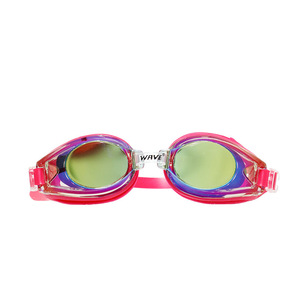 Gafas de natación Wave con lentes con revestimiento de espejo, antivaho, de silicona, ajuste universal - Product Image 5