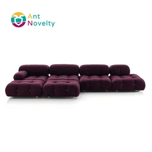 蚂蚁坐垫家具客厅沙发套装设计豪华仿古马里奥贝利尼沙发