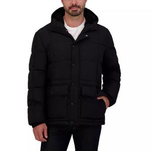 Veste d'hiver pour homme, de grande taille, de qualité supérieure, respirante, à capuche, réversible, avec fermeture éclair, logo personnalisé du fabricant OEM - Product Image 6