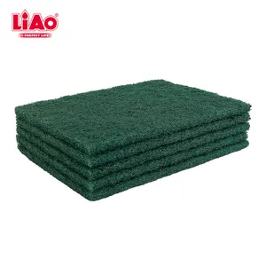 LiAo 주방 수세기 패드 튼튼한 청소 스크럽 패드 가정용 연마 나일론 녹색 튼튼한 수세기 패드 수세기