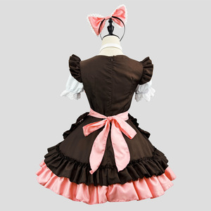 Adorable Bunny Maid Outfit Cute Anime Lolita Costume For Cosplay Spring 2024 Polyester Fabric Fresh Sweet Style - Product Image 3