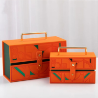 Boîte cadeau personnalisée en gros, boîte d'emballage alimentaire haut de gamme avec fermeture magnétique, boîte de rangement recyclable et tendance avec insert