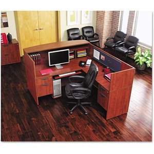 อเลรา วาเลนเซีย ซีรีส์โต๊ะทำงานหน้าตรงสีเอสเพรสโซ 59.13 นิ้ว X 29.5 นิ้ว X 29.63 นิ้ว-โต๊ะทำงาน - Product Image 1