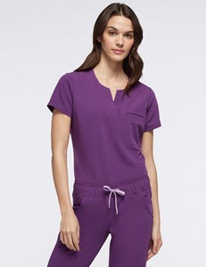 Divisa infermieristica da donna personalizzata all'ingrosso, top elasticizzato e traspirante in tela di alta qualità, per tutte le stagioni - Product Image 3