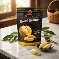 Sachet personnalisé pour snacks, pochette plastique verticale pour l'emballage du durian séché, Doypack haute barrière avec fermeture éclair
