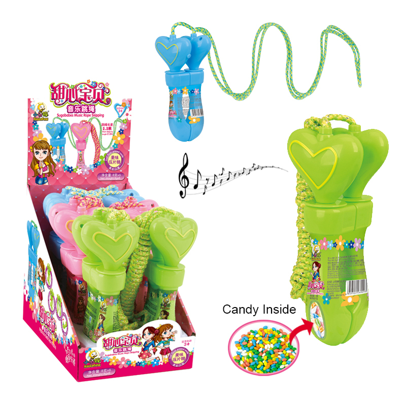 Confectionery Toy Candy For Girls Musical Jumping Rope Skipping New Candy Toys With Sweets Candy