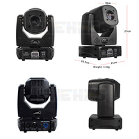 Dj Disco Party 3 prisme rotatif Mini faisceau 80W LED lumières de scène tête mobile Gobo Spot