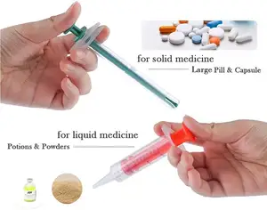 Pet Large Gun Dog Cat Pill Shoote Rubber Tip Oral Tablet Capsule Or Liquid Pet Medical Feeding Dispenser Tool