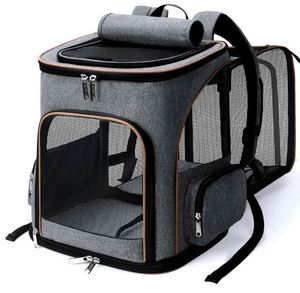 Free Sample Cat Backpack Expandable Pet <b>Carrier</b> Backpack for Small Cats and <b>Dogs</b> Foldable Pet <b>Carrier</b> Backpack <b>Bag</b> - Product Image 1